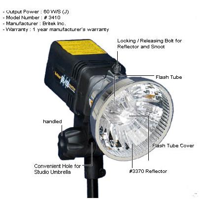 3410 BB-150 Flash Light 60 w/s