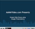Add a Slide Show to your web site Using Google Presentations
